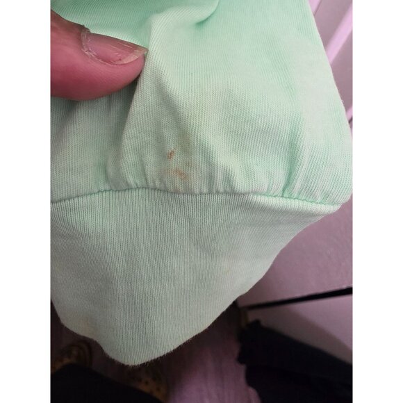 Victorias Secret Pink Mint Green Long-Sleeve Shirt With Pocket L - Picture 11 of 12